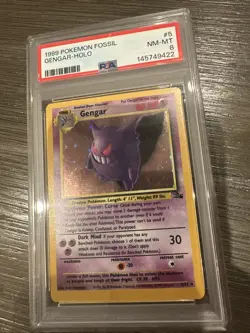 Pokemon Gengar 5/62 Fossil Holo Rare Unlimited PSA 6 Trading Card - Image 1