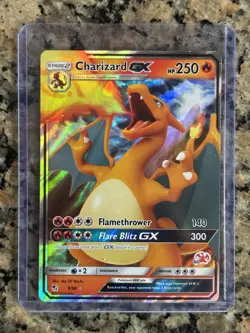 Pokemon Charizard GX Hidden Fates Ultra Rare Holo 9/68 Stage 2 250 HP GX - Image 1