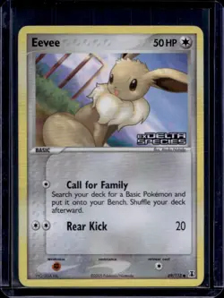 2005 Pokemon EX Delta Species Eevee Reverse Holo #69/113 - Image 1