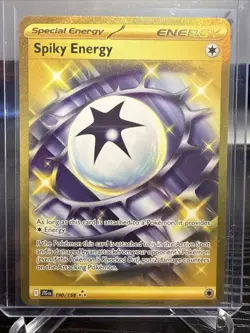 Pokemon TCG Spiky Energy 190/159 Journey Together Gold Hyper Rare NM - Image 1