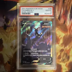 Pokemon Umbreon V Full Art Super Rare Holo Eevee Heroes 085/069 Korean PSA 10 - Image 1