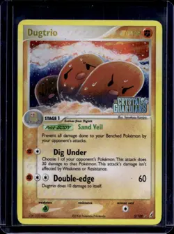 2006 Pokemon EX Crystal Guardians Dugtrio Reverse Holo #5/100 - Image 1
