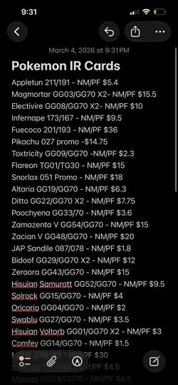 Pokemon TCG Illustration Rare Binder (48 Total Cards) NM/M - Image 5