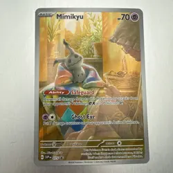 Pokemon TCG - Mimikyu SVP 075 Scarlet & Violet Black Star Promo Paldean Fates NM - Image 1