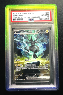 2025 Pokemon Zekrom ex Black Bolt SIR #166 PSA 10 — WITCH’S BREW GRADED GUARD! - Image 1