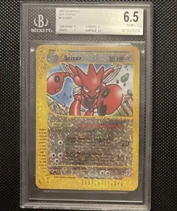 Pokemon Scizor Aquapolis Reverse Holo Box Topper #7 BGS 6.5 EX-MT - Image 1