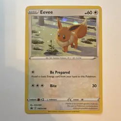 Pokemon Eevee SWSH190 Sword & Shield Promo Holo Basic 60HP 30ATK - Image 1