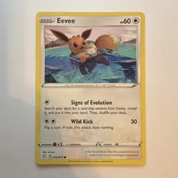 Pokemon Eevee 052/072 Shining Fates Regular Common Basic 60HP 30ATK - Image 1