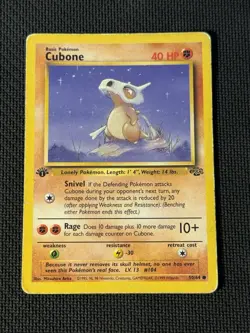 Cubone 50/64 - 1st Edition - Pokemon Jungle - Image 1