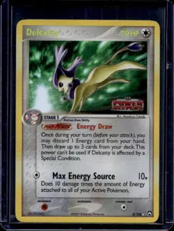 2007 Pokemon EX Power Keepers Delcatty Reverse Holo #8/108 - Image 1