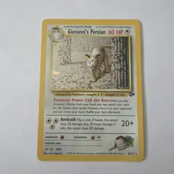 Pokemon TCG Giovanni's Persian 8/132 Gym Challenge Holo Rare LP - Image 3