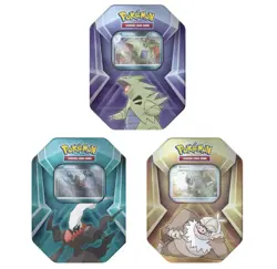 Pokemon 3x - Triple Whammy Tins Darkrai Slaking Tyranitar Factory Sealed Art Set - Image 1