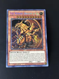Yu-Gi-Oh The Winged Dragon Of RA Secret Pharaoh Rare NM/M 1st Edition KICO-EN065 - Image 1