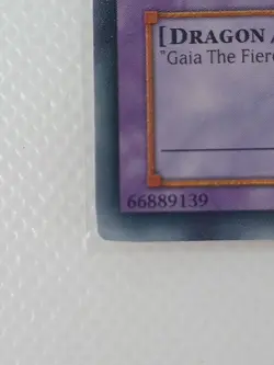 Yu-Gi-Oh! Gaia the Dragon Champion [LOB-125] Secret Rare HP Reverse Foil Error - Image 3