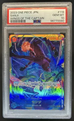 2023 One Piece Japanese Wings of the Captain Sanji #OP06-119 PSA 10 GEM MINT - Image 1