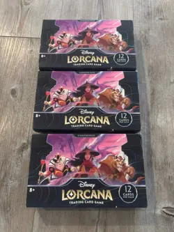 3 boxes Ravensburger Disney Lorcana: Rise of the Floodborn Booster Box(read desc - Image 1