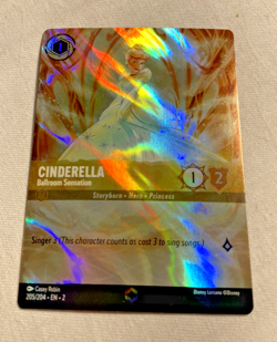 Lorcana Cinderella Ballroom Sensation (Enchanted) - 205/204 Flooborn NM - Image 1