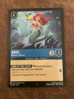 2023 Disney Lorcana Ariel - Hero Princess Whose it Collector - FOIL 137/204 - Image 1