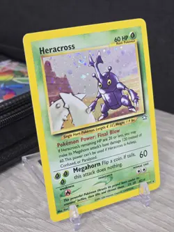 Pokemon Card TCG Heracross 6/111 Holo Rare 2000 Neo Genesis Vintage NM SWIRL! - Image 1
