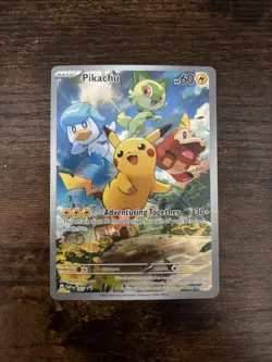 Pokemon TCG Pikachu Black Star Promo Holo Card 0/27 Near Mint NM Pack Fresh - Image 1