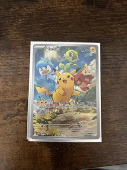 Pokemon TCG Pikachu Black Star Promo Holo Card 0/27 Near Mint NM Pack Fresh - Image 2