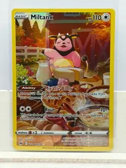 Pokemon Miltank Full Art Ultra Rare Holo GG24/GG70 Crown Zenith Card - Image 1