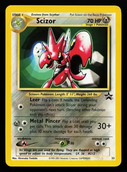 Scizor 33 WOTC Black Star Promo Pokemon Card - Image 1