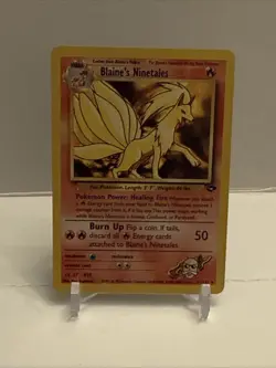 Blaine's Ninetales 21/132 Rare Gym Challenge 1st Edition Pokemon Card - Image 1