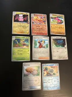 2025 Pokemon Destined Rivals Lot of 8 Reverse Holo Cards MINT - Image 1