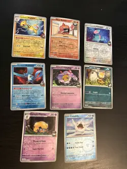 2025 Pokemon Destined Rivals Lot of 8 Reverse Holo Cards MINT - Image 1