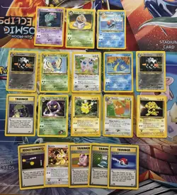 Vintage Pokemon Card Lot WOTC Cards Southern Island Etc Fire W Stamp Pika Arbok - Image 1