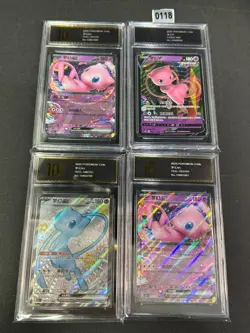 4pcs Mew Art Pokemon Card chinese Pyxis10 - Image 1