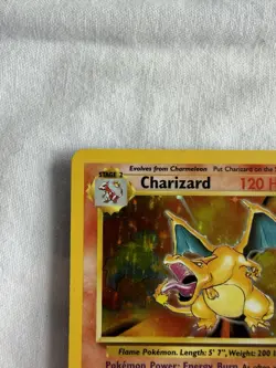 1999 Pokemon Charizard Holo 4/102 Card Centered Beauty - Image 2