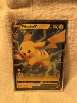 Pokemon Pikachu V Promo Holo SWSH063 Sword & Shield 190HP Card English - Image 1