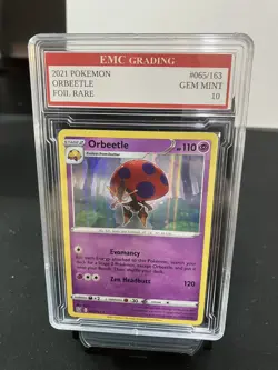 ORBEETLE 065/163 RARE FOIL Pokemon 2021 Card GRADED 10 MINT TCG CCG - Image 1