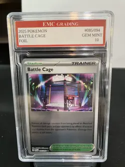 POKEMON BATTLE CAGE 2025 FOIL #085/094 Pokemon Card GRADED 10 TCG CCG - Image 1