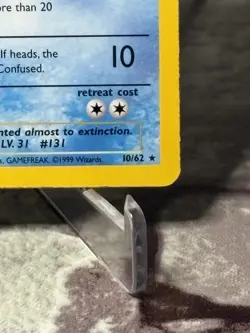 Lapras - 10/62 - Pokemon Fossil Unlimited Holo Rare Card WOTC MP/LP - Image 4
