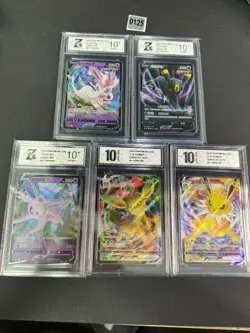 5pc Espeon Art Pokemon Card chinese Grade10 - Image 2