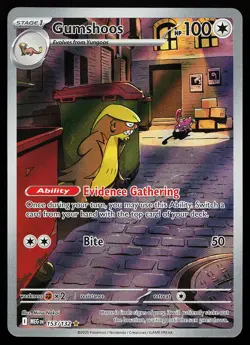 Gumshoos 153/132 Holo Illustration Rare Mega Evolution Pokemon Card - Image 1