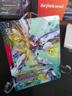 Qubeley Gundam TCG GD02-036 LR+ Alt Art Holofoil Rare Card - Image 1