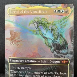 MTG Ureni of the Unwritten (Borderless) Commander: Tarkir: Dragonstorm Foil NM - Image 1