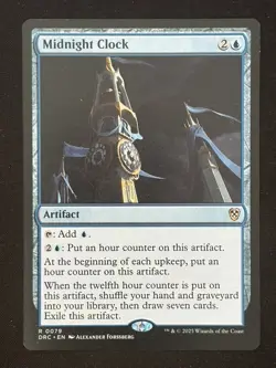 1x MTG Midnight Clock - Commander: Aetherdrift (DRC) #79 - Magic the Gathering - Image 1
