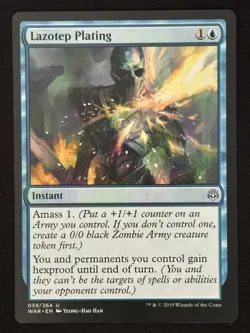1x MTG Lazotep Plating - War of the Spark (WAR) #59 - Magic the Gathering - Image 1