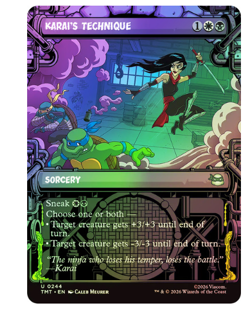 Karai's Technique - Foil - Showcase Teenage Mutant Ninja Turtles MTG - Image 1
