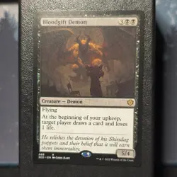 Magic: The Gathering Bloodgift Demon 069 Black Rare Foil 2022 Chris Rahn - Image 1