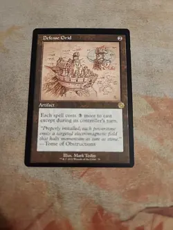 Defense Grid Schematic Art The Brother's War Retro Artifacts MTG NM - Image 1