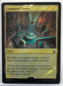 Command Tower (Surge Foil) Doctor Who Magic the Gathering MTG (855) - Image 1