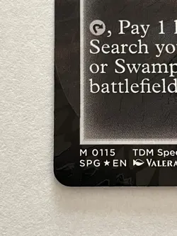 MTG Marsh Flats BORDERLESS DRAGONSCALE FOIL 0115 SPG - Slightly Damaged - Image 4