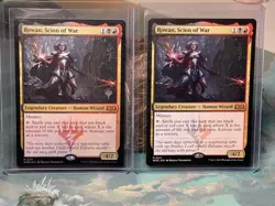 (2) X MTG Rowan, Scion of War Wilds of Eldraine 0211 (1)Foil (1) Reg Mythic - Image 1