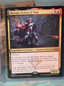 (2) X MTG Rowan, Scion of War Wilds of Eldraine 0211 (1)Foil (1) Reg Mythic - Image 4